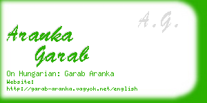 aranka garab business card